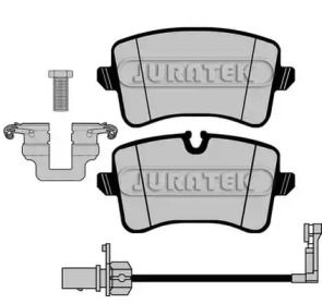 Комплект тормозных колодок JURATEK JCP8002