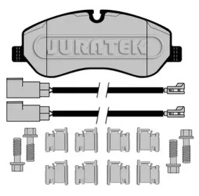 Комплект тормозных колодок JURATEK JCP8039