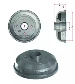 Тормозный барабан JURATEK JDR079