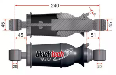 Баллон пневматической рессоры JURATEK 11031CA