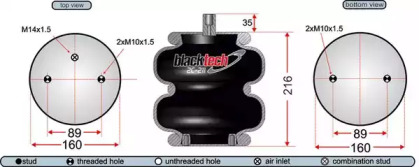 Баллон пневматической рессоры JURATEK 2C211220P05