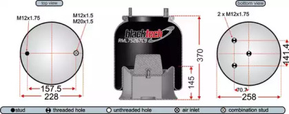 Баллон пневматической рессоры JURATEK RML75267C9