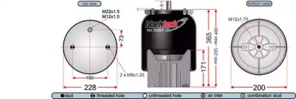 Баллон пневматической рессоры JURATEK RML76318CP