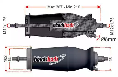 Баллон пневматической рессоры JURATEK 11028CA