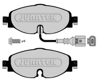 Комплект тормозных колодок JURATEK JCP8148