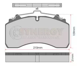 Комплект тормозных колодок JURATEK SYN3005