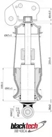 Баллон пневматической рессоры JURATEK 11043CA