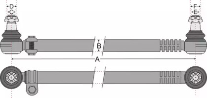 Штанга - тяга JURATEK JSS1151A