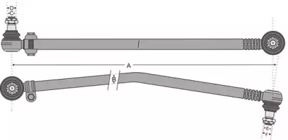 Штанга - тяга JURATEK JSS1600A