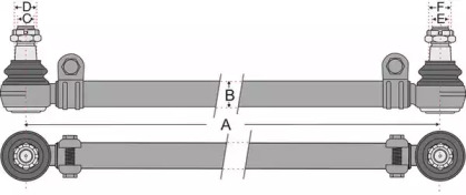 Поперечная рулевая тяга JURATEK JSS1718A