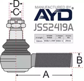 Шарнир JURATEK JSS2419A