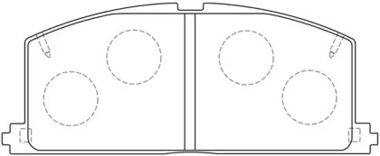 Комплект тормозных колодок FIT FP0241