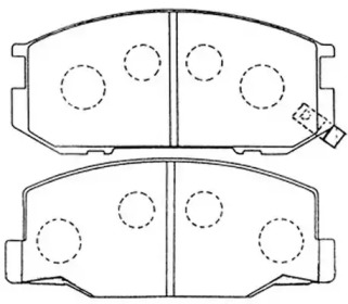 Комплект тормозных колодок FIT FP0245