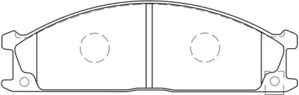 Комплект тормозных колодок FIT FP0333