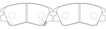 Комплект тормозных колодок FIT FP0349