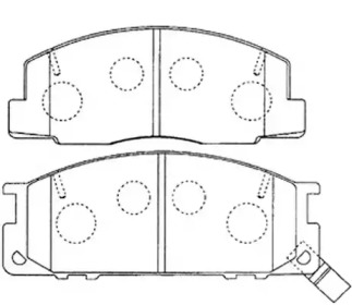 Комплект тормозных колодок FIT FP0355