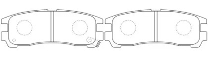 Комплект тормозных колодок FIT FP0383