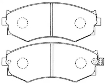 Комплект тормозных колодок FIT FP0462