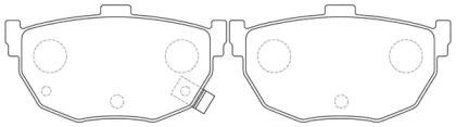 Комплект тормозных колодок FIT FP0464