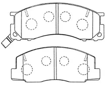 Комплект тормозных колодок FIT FP0500