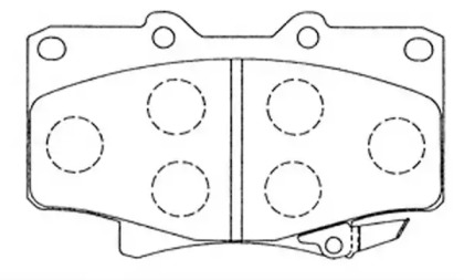 Комплект тормозных колодок FIT FP0502