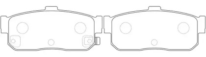 Комплект тормозных колодок, дисковый тормоз FIT FP0540