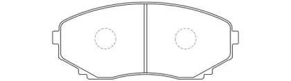 Комплект тормозных колодок FIT FP0551