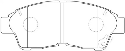 Комплект тормозных колодок FIT FP0562