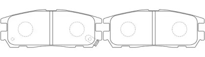 Комплект тормозных колодок FIT FP0580