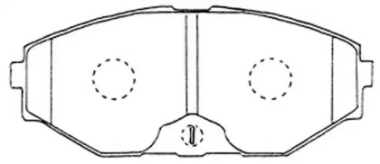Комплект тормозных колодок FIT FP0587