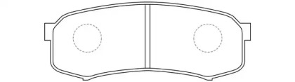 Комплект тормозных колодок FIT FP0606