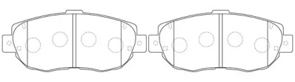 Комплект тормозных колодок FIT FP0619