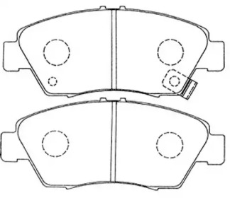 Комплект тормозных колодок FIT FP0621