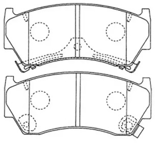 Комплект тормозных колодок FIT FP0668