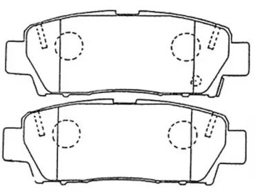 Комплект тормозных колодок FIT FP0672