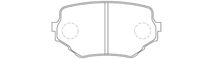 Комплект тормозных колодок FIT FP0680