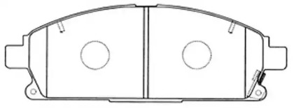 Комплект тормозных колодок FIT FP0691