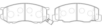Комплект тормозных колодок FIT FP0716