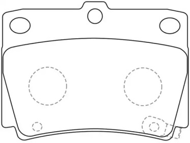 Комплект тормозных колодок FIT FP0733