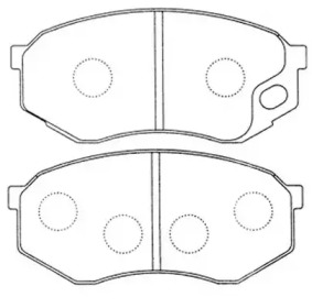 Комплект тормозных колодок FIT FP0735