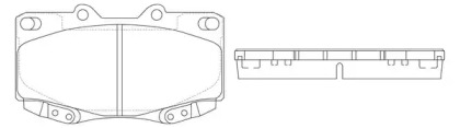 Комплект тормозных колодок FIT FP0799