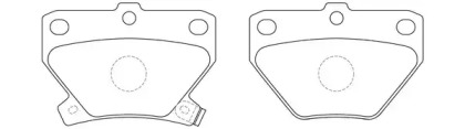 Комплект тормозных колодок FIT FP0823