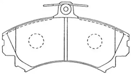 Комплект тормозных колодок FIT FP0837