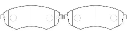 Комплект тормозных колодок FIT FP0887