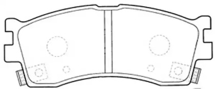 Комплект тормозных колодок FIT FP0889