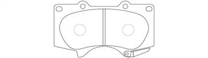 Комплект тормозных колодок FIT FP0976