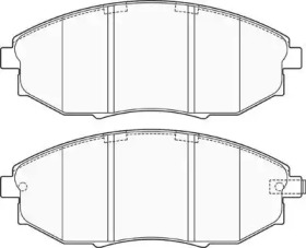 Комплект тормозных колодок FIT FP1031