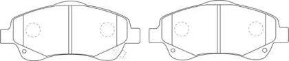 Комплект тормозных колодок FIT FP1046