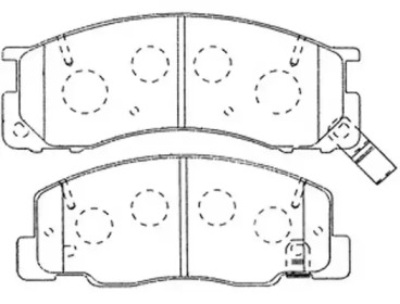 Комплект тормозных колодок FIT FP1063