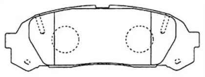 Комплект тормозных колодок FIT FP1064